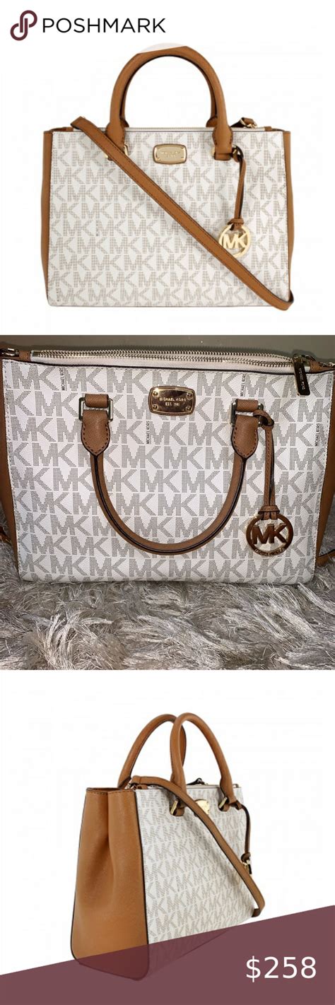 michael kors ellen satchel lg|michael kors large leather satchel.